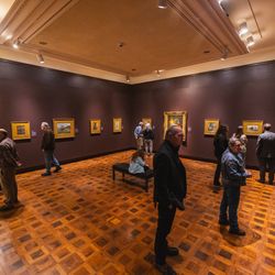 The Frick Pittsburgh Museums & Gardens - Guests explore an exhibition in the Frick Art Museum