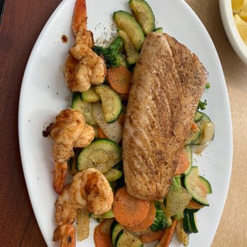 C Chum Seafood - Grilled mahi (3 grilled shrimp added) + double veggies - Seafood Near Me - Sweeny, Texas C Chum Seafood - Grilled mahi (3 grilled shrimp added) + double veggies - Seafood Near Me - Sweeny, Texas