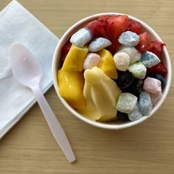 Frosty Peaks Frozen Treats - Mochi bites were my fave topping