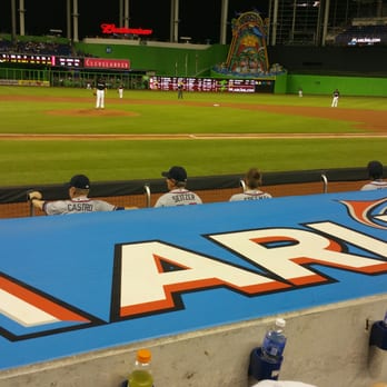 Miami Marlins - Clubhouse A, its as close as it could get. - Professional Sports Teams Near Me - Miami, Florida