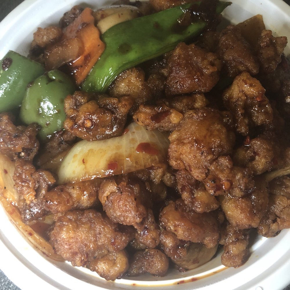 Chicken with jalapeño peppers (small) $5.75 - 5/5 stars. My favorite on the menu! Chicken with jalapeño peppers (small) $5.75 - 5/5 stars. My favorite on the menu!