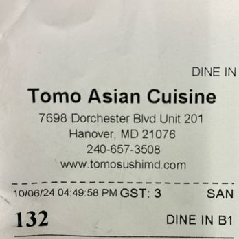 Tomo Asian Cuisine - Asian Fusion Near Me - Hanover, Maryland