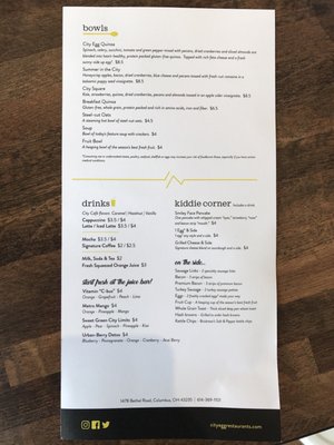 Menu photo 2 City Egg Columbus, OH Menu photo 2 City Egg Columbus, OH