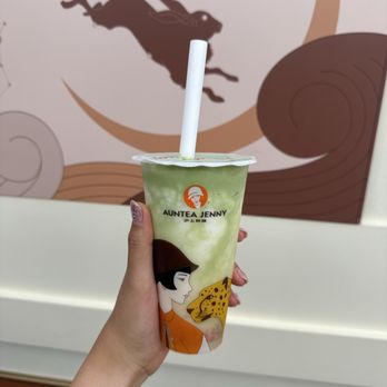 Auntea Jenny - Matcha pomelo slush - Bubble Tea Near Me - Irvine, California