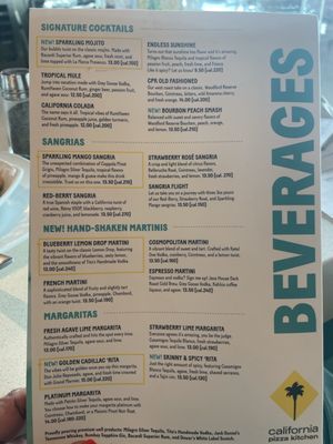 Menu photo 4 California Pizza Kitchen Manhattan Beach, CA Menu photo 4 California Pizza Kitchen Manhattan Beach, CA