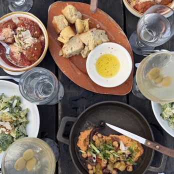 Sal's Place - Spanish octopus, Caesar salad, fresh focaccia bread, meatballs - Italian Near Me - Provincetown, Massachusetts