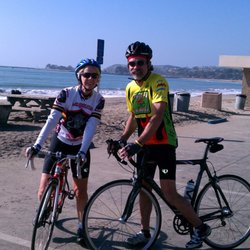 South Coast Bicycle Rentals and Tours - Dennis and Mary from Atlanta enjoying the coastal ride