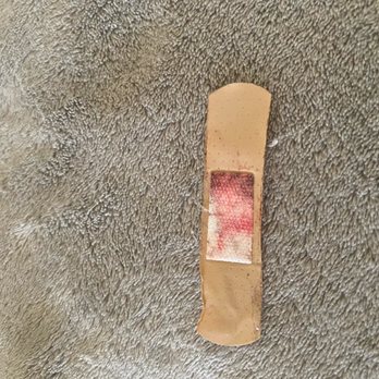 Sunflower Nails - When I removed the bandaid the next day - Nail Salons Near Me - Alexandria, Virginia