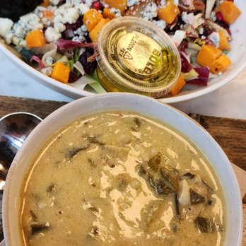 Mediterra Cafe - Fall salad and shrimp coconut soup - Cafes Near Me - Pittsburgh, Pennsylvania Mediterra Cafe - Fall salad and shrimp coconut soup - Cafes Near Me - Pittsburgh, Pennsylvania