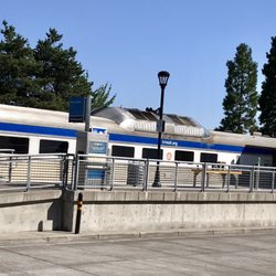 Westside Express Service - WES Budd RDC passenger rail car at the Beaverton Transit Center. They are remarkably comfortable for being so old (1953)