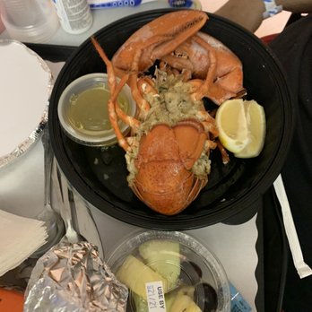 Lobster House Joe's - Stuffed lobster brought to my hospital room for my birthday. What a treat. - Seafood Near Me - Staten Island, New York