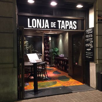 Lonja de Tapas - View of the entrance from our outdoor seats - Tapas Bars Near Me - Barcelona, B
