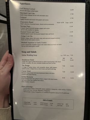 Menu photo 4 Lucia's Steakhouse Canton, OH