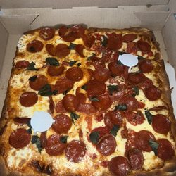 Half Grandma Pizza/half Drunken Grandma Pizza added pepperoni