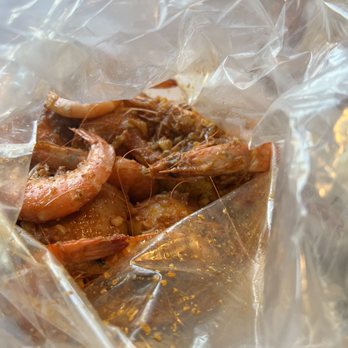 The Boiling Crab - 1lb of shrimp with corn and potatoes - Seafood Near Me - San Marcos, California The Boiling Crab - 1lb of shrimp with corn and potatoes - Seafood Near Me - San Marcos, California