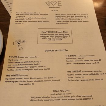 Emily - Dinner menu (8/9/2018) - Pizza Near Me - New York, New York Emily - Dinner menu (8/9/2018) - Pizza Near Me - New York, New York