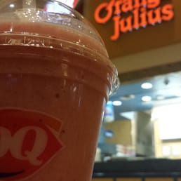 Strawberry banana premium fruit smoothie made with real fruit and low fat yogurt