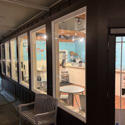 Island Cool - Shop entrance/exterior.  Shaded and unshaded patio area
