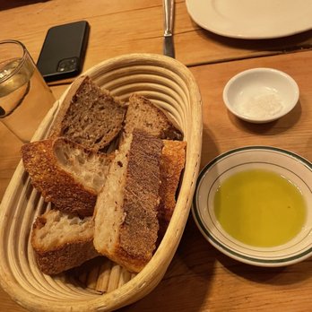 Il Buco - Homemade bread basket with really good Il Buco olive oil - Italian Near Me - New York, New York Il Buco - Homemade bread basket with really good Il Buco olive oil - Italian Near Me - New York, New York