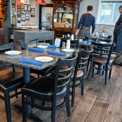 Mykonos Mediterranean Restaurant - Colorful, warm, well-lit, cozy dining room