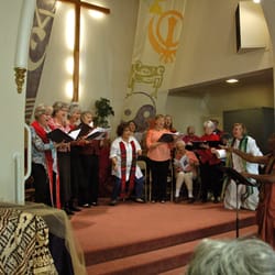 Mira Vista United Church of Christ - Our women's choir, the Amazing Graces singing during worship.