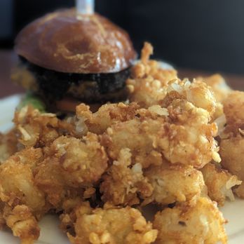 The Pharmacy - Whiskey bacon burger and tots (my husband said these are the best tots he's ever had!) - Cocktail Bars Near Me - Portland, Oregon The Pharmacy - Whiskey bacon burger and tots (my husband said these are the best tots he's ever had!) - Cocktail Bars Near Me - Portland, Oregon