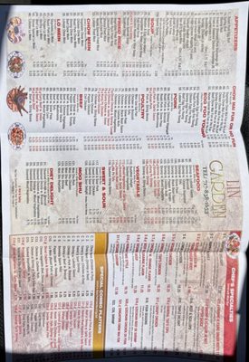 Menu photo 2 Lin Garden Palmyra, PA