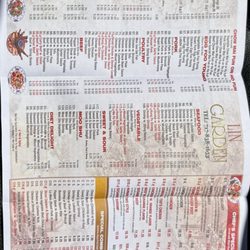 Lin Garden - Menu