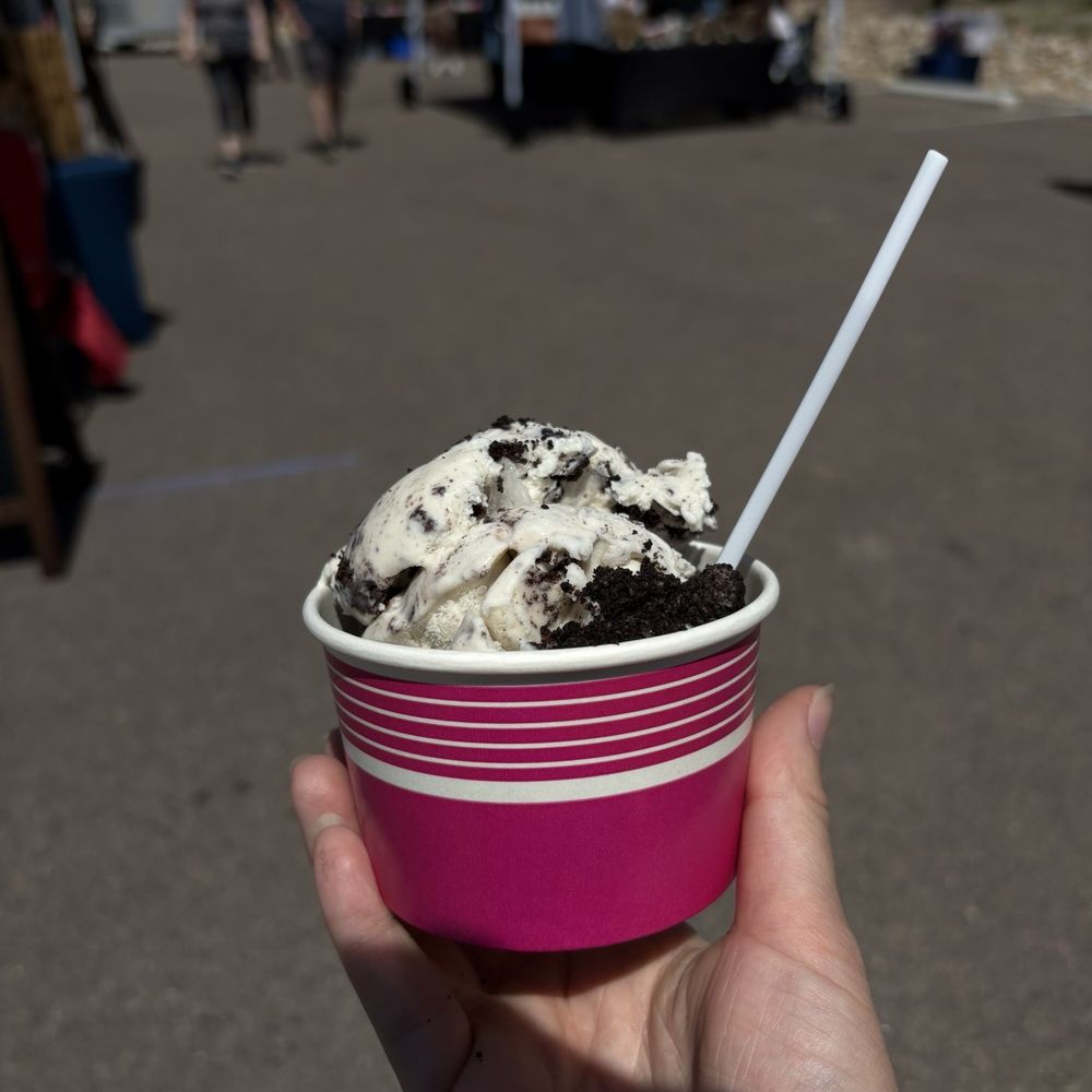 Rebel Cookie Dough and Confections - Cookies and creme ice cream with brownie dough - Food Trucks Near Me Rebel Cookie Dough and Confections - Cookies and creme ice cream with brownie dough - Food Trucks Near Me