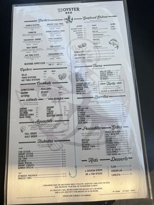 Menu photo 4 TJ Oyster Bar Bonita, CA