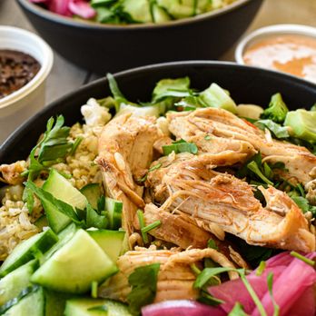 Ben's Fast Food - Chicken hearty bowl, made with chicken slow roasted at low temps for hours - New American Near Me - Philadelphia, Pennsylvania Ben's Fast Food - Chicken hearty bowl, made with chicken slow roasted at low temps for hours - New American Near Me - Philadelphia, Pennsylvania