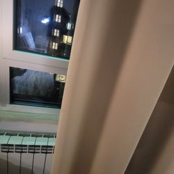 NYX Hotel Milano - Radiatore behind the curtain Twin beds sold as king bed
