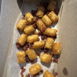 Domino's Pizza - Cheddar bacon loaded tots without
