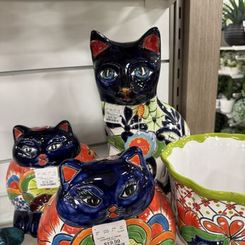Home Goods - Ceramic hand painted cats from Mexico - Home Decor Near Me - Cupertino, California