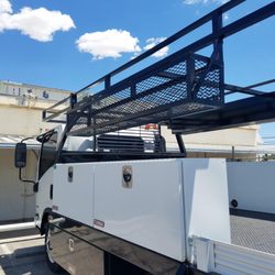 Trailer Depot - Built a custom mesh box on the sides of this trucks to hold tools.