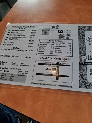 Menu photo 2 Pho Tai Puyallup, WA Menu photo 2 Pho Tai Puyallup, WA