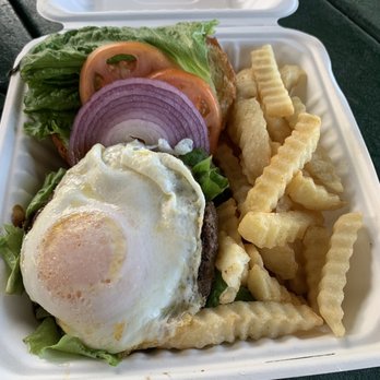 Kahai Street Kitchen - Demi-glacé and egg burger - Salad Near Me - Honolulu, Hawaii Kahai Street Kitchen - Demi-glacé and egg burger - Salad Near Me - Honolulu, Hawaii