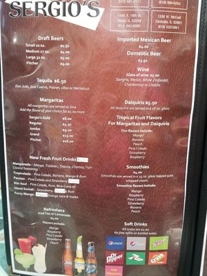 Menu photo 6 Sergio's Mexican Restaurant Herrin, IL