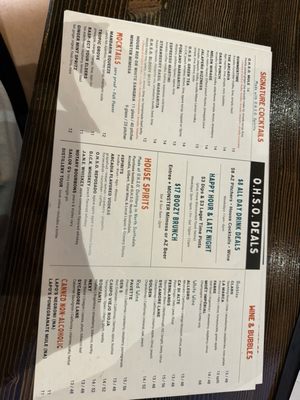 Menu photo 1 OHSO Distillery Scottsdale, AZ Menu photo 1 OHSO Distillery Scottsdale, AZ