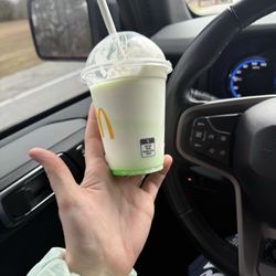 McDonald's - Vanilla with a swirl of green from my attempt of mixing myself