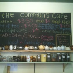 The Commons Cafe - Menu blackboard