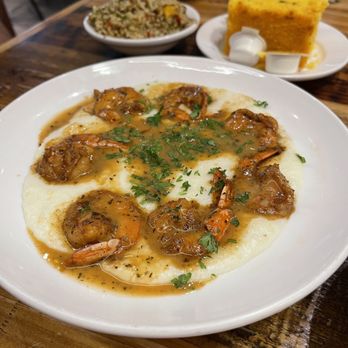 Treebeards - Grits with shrimp - Southern Near Me - Houston, Texas