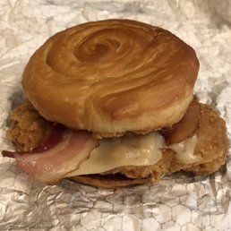 Bacon Maple Chicken Sandwich. Fairly tasty but on the expensive side. Bacon Maple Chicken Sandwich. Fairly tasty but on the expensive side.