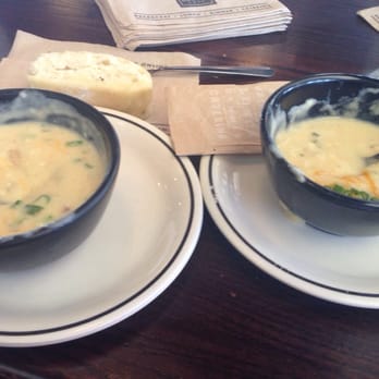 Corner Bakery Cafe - Ordered the soup and salad combo. One of us had it filled to the top...  mine is half full. - Bakeries Near Me - El Paso, Texas