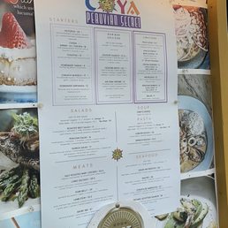 Coya Peruvian Secret - is duplicate, menu - Peruvian Near Me - Del Mar, California