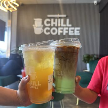Chill Coffee - Pandan Pandan Coffee Latte, lychee oolong tea - Coffee & Tea Near Me - Westminster, California Chill Coffee - Pandan Pandan Coffee Latte, lychee oolong tea - Coffee & Tea Near Me - Westminster, California