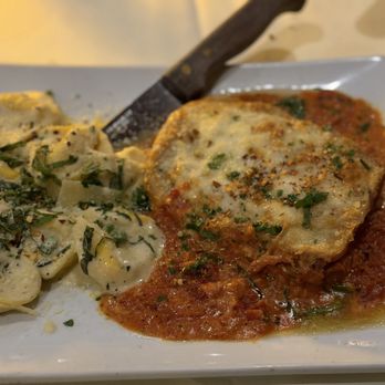 L'Amore Italian Restaurant - Eggplant Parmigiana with ravioli and peas - Italian Near Me - Phoenix, Arizona L'Amore Italian Restaurant - Eggplant Parmigiana with ravioli and peas - Italian Near Me - Phoenix, Arizona
