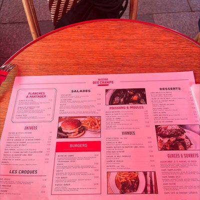 Menu photo 6 Bistro des Champs Paris, 01