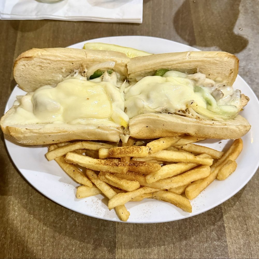 Toscanos Bistro - Chicken (Philly-Style) Combo with fries and a pickle - Italian Near Me - Shelby, North Carolina Toscanos Bistro - Chicken (Philly-Style) Combo with fries and a pickle - Italian Near Me - Shelby, North Carolina
