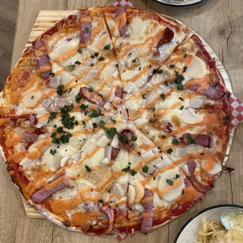 La Casa Mia - Mentaiko Mayo Mochi cheese pizza - Italian Near Me - Milpitas, California La Casa Mia - Mentaiko Mayo Mochi cheese pizza - Italian Near Me - Milpitas, California